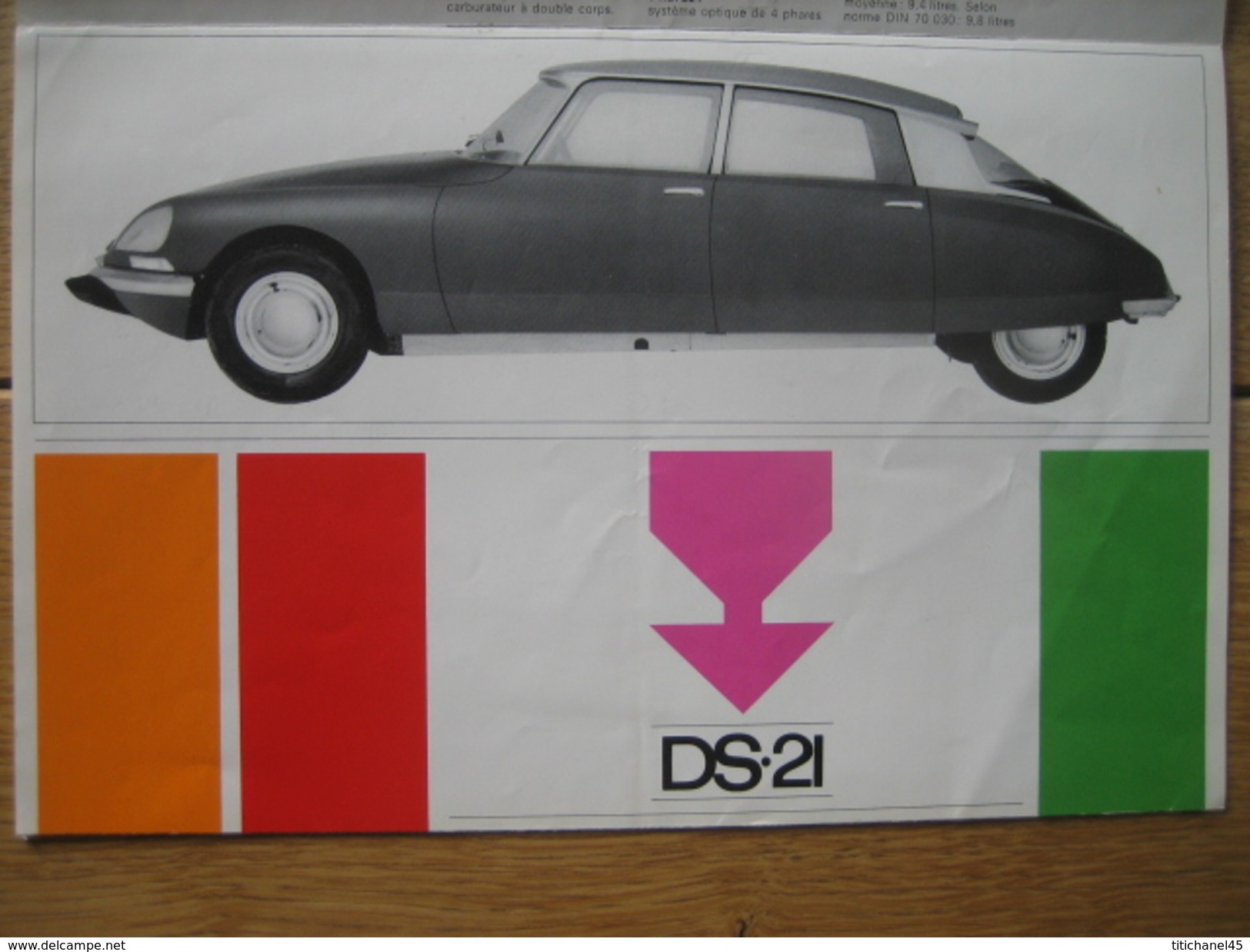 Dépliant Publicitaire De 1967 CITROEN Gamme "d" DS 19 - DS 21 - ID 19 - BREAK 19 - BREAK 21 - Voitures