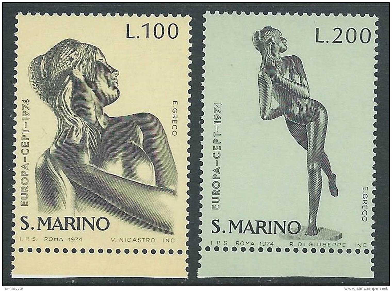 1974 EUROPA CEPT SAN MARINO MNH ** - R36-2 - 1974