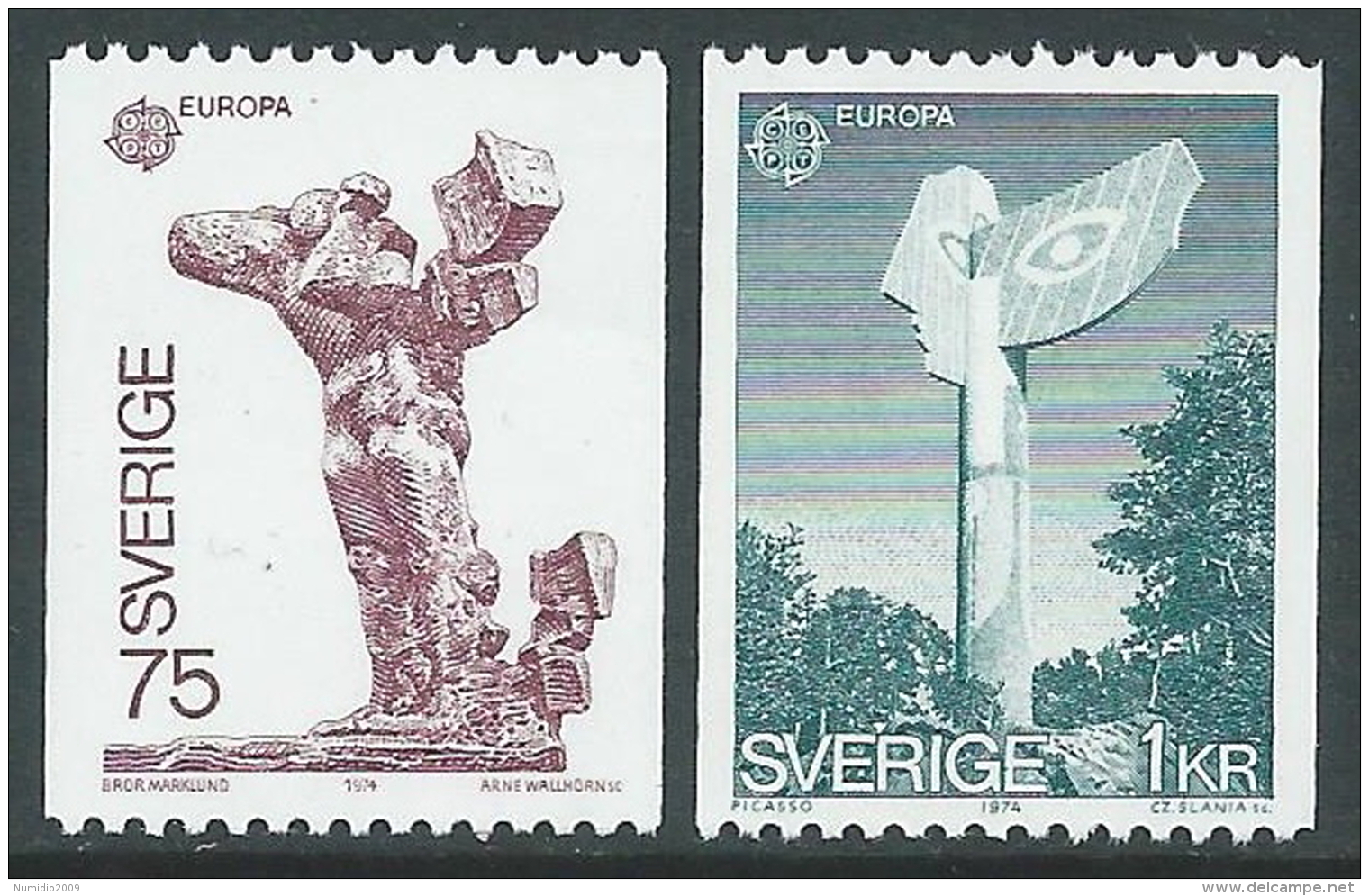 1974 EUROPA CEPT SVEZIA MNH ** - R36-2 - 1974