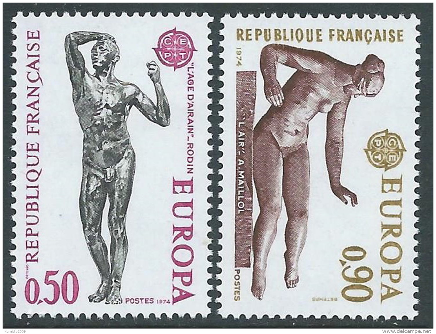 1974 EUROPA CEPT FRANCIA MNH ** - R36-2 - 1974