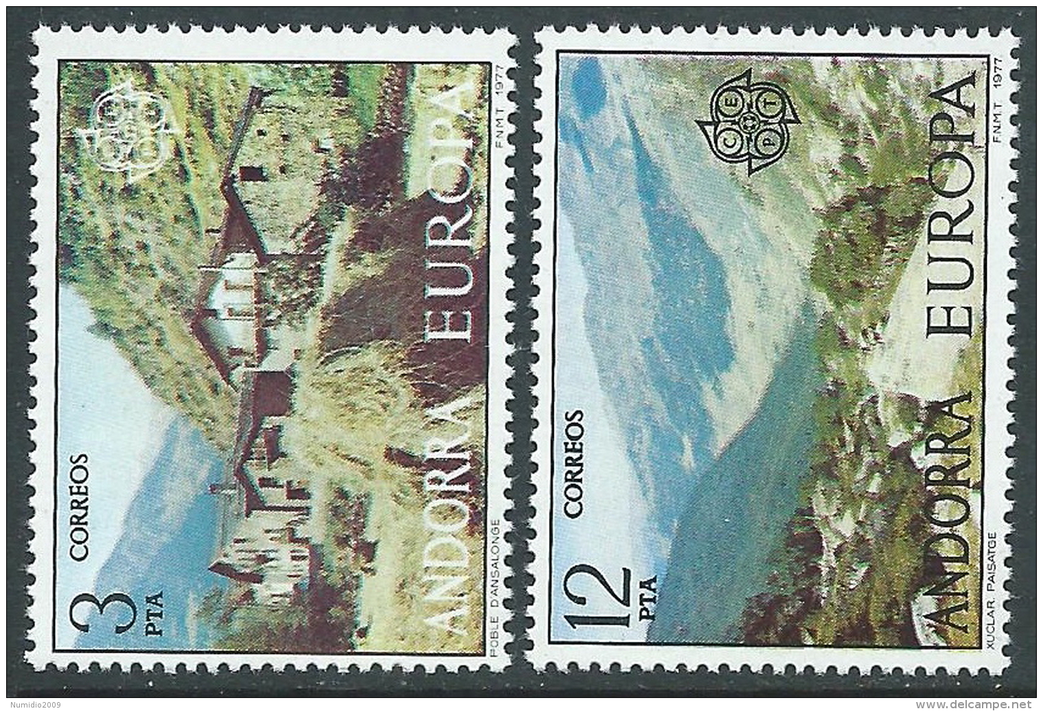 1977 EUROPA CEPT ANDORRA SPAGNOLA MNH ** - R36-2 - 1977