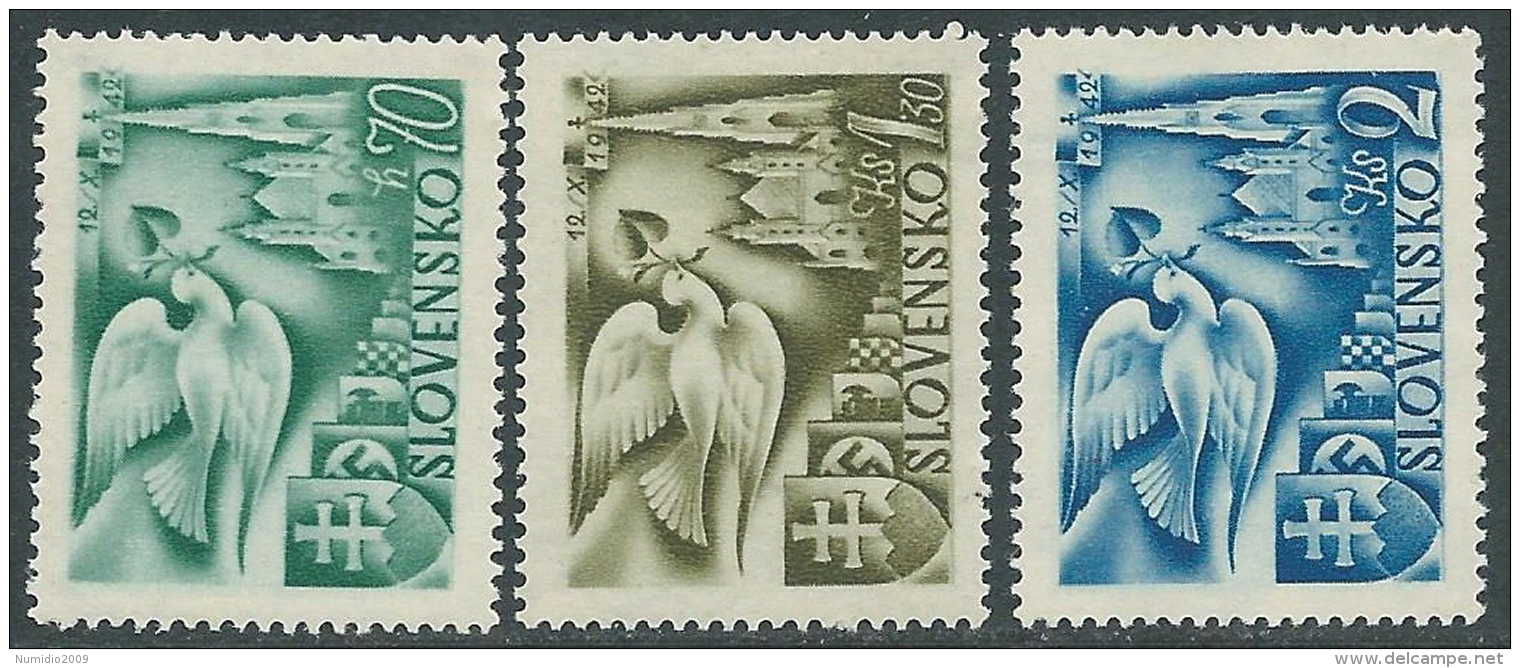 1942 SLOVACCHIA CONSIGLIO POSTALE EUROPEO DI VIENNA MNH ** - R36-10 - Nuevos