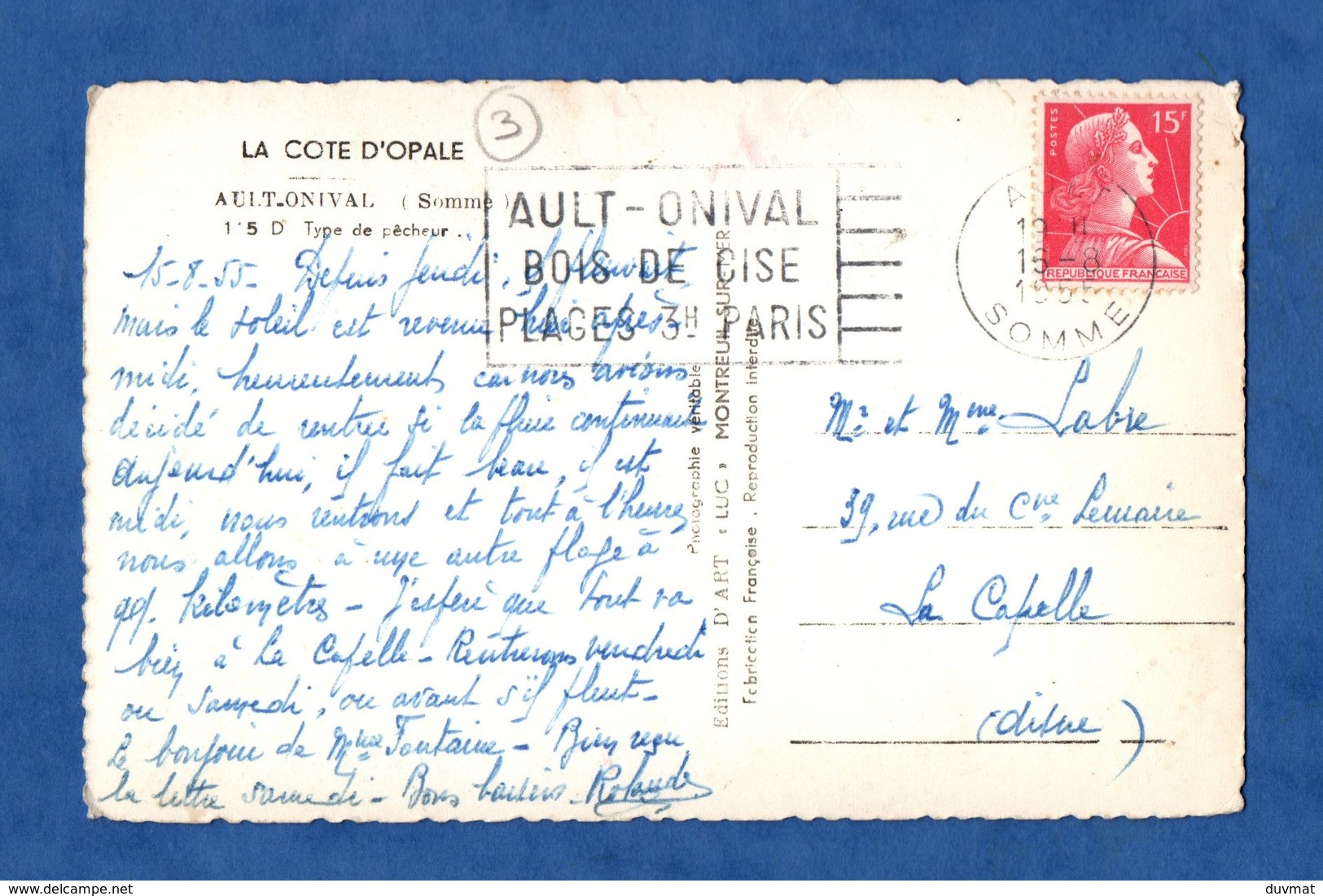 80 Somme Ault Onival Type De Pecheur ( Format 9 X 14 ) - Ault