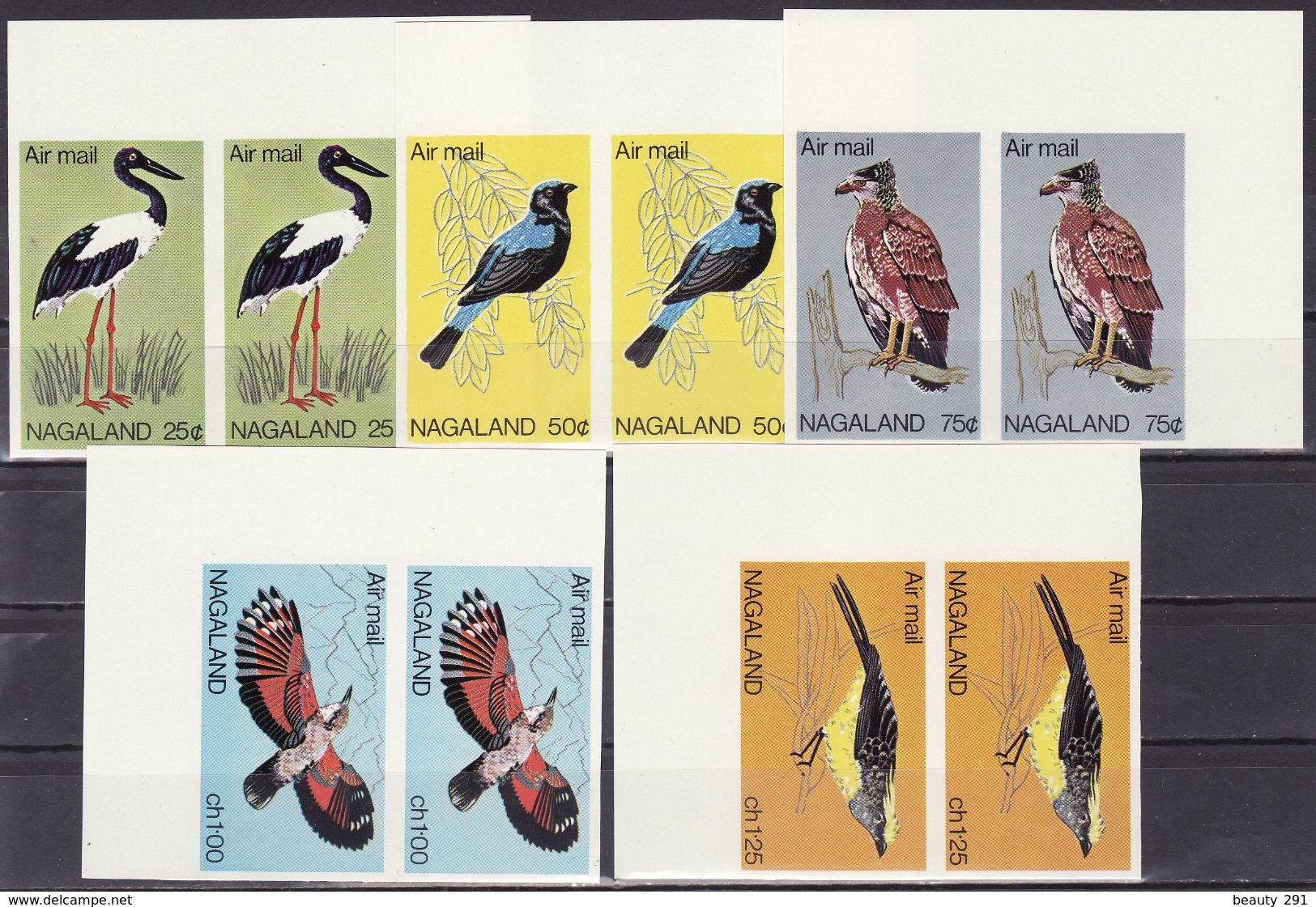 Nagaland India 1969 Birds MNH** PAAR - Collections, Lots & Series