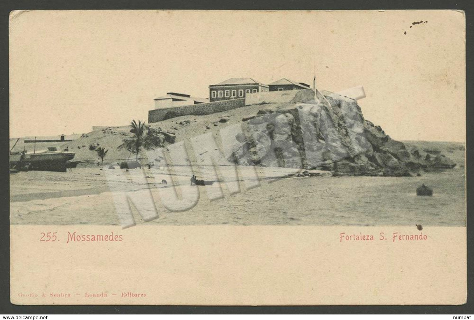 MOÇAMEDES - ANGOLA. " Mossamedes. Fortaleza S. Fernando ". 2 SCANS - AFRIQUE AFRIKA POSTCARD - Angola