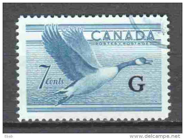 Canada 1950 Mi Dienst 25 Canceled - Surchargés