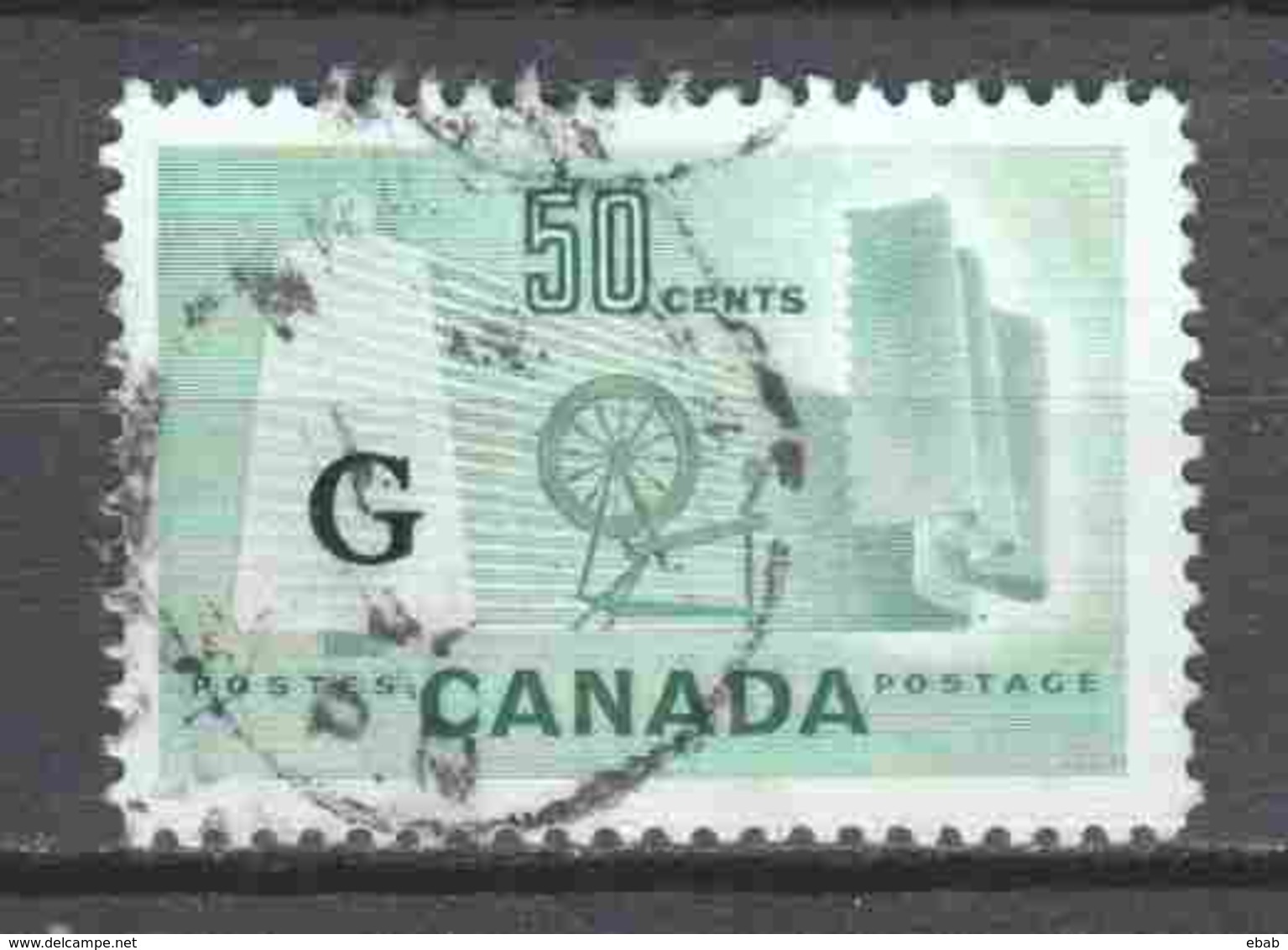 Canada 1950 Mi Dienst 32 Canceled - Overprinted