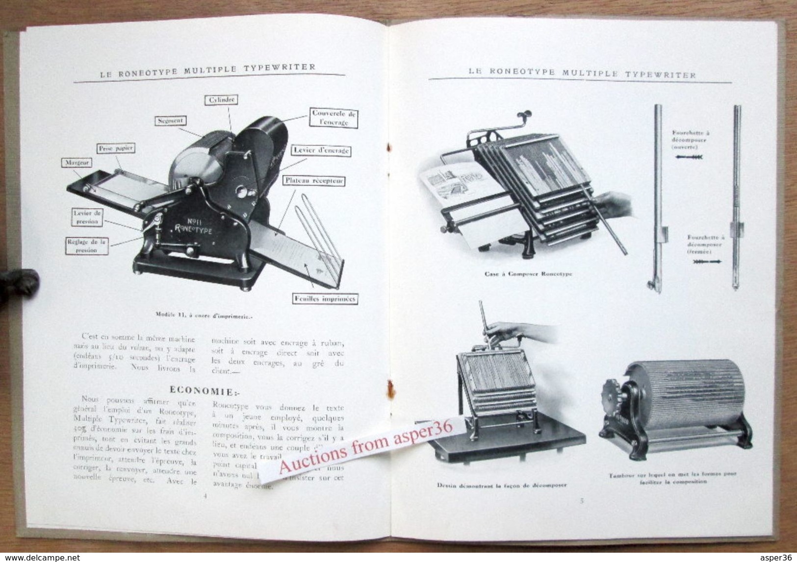 Catalogue "Le Roneotype, Multiple Typewriter, Romford, Essex, England" - Collezioni