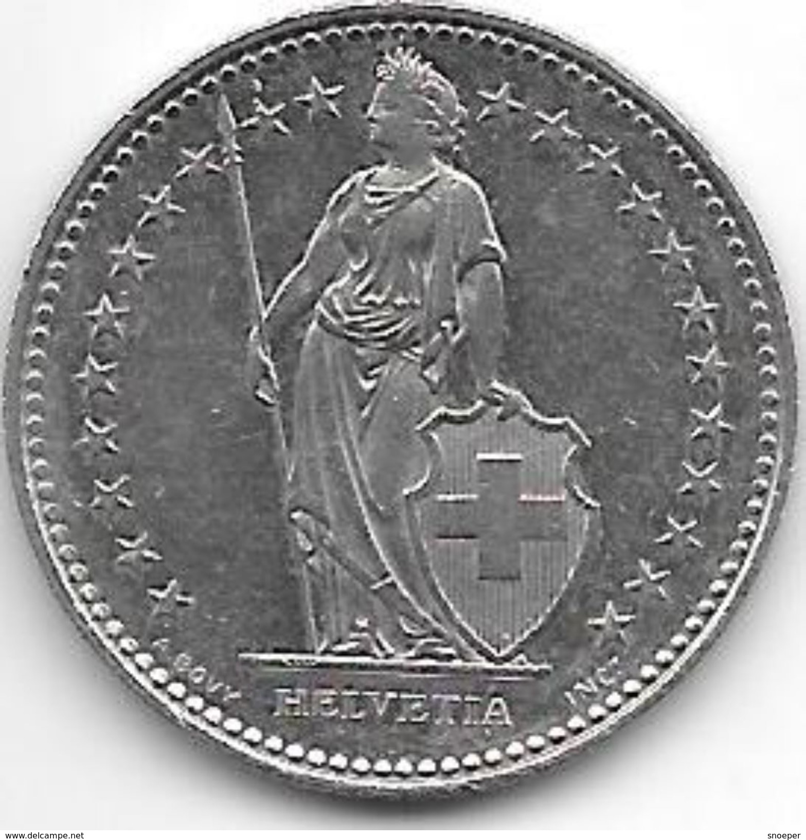 *switzerland 1 Franc 1986  Km 24a.3  Xf+ - Andere & Zonder Classificatie