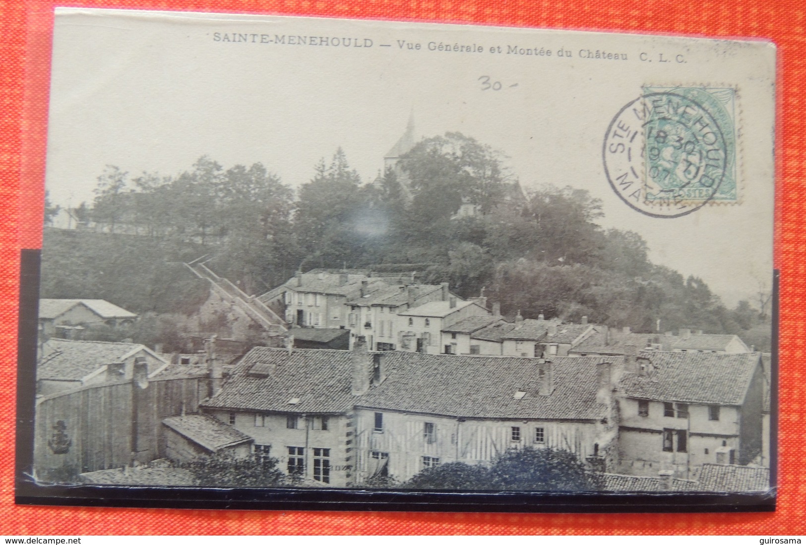 Sainte-Ménehould : Vue Générale Et Montée Du Château - 1907 - Sainte-Menehould