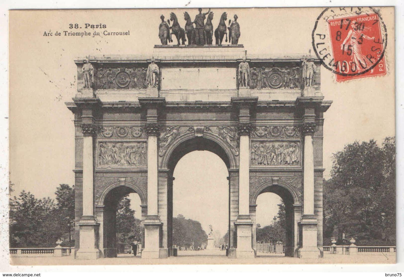 75 - PARIS 1 - Arc De Triomphe Du Carrousel - 38 - Arrondissement: 01