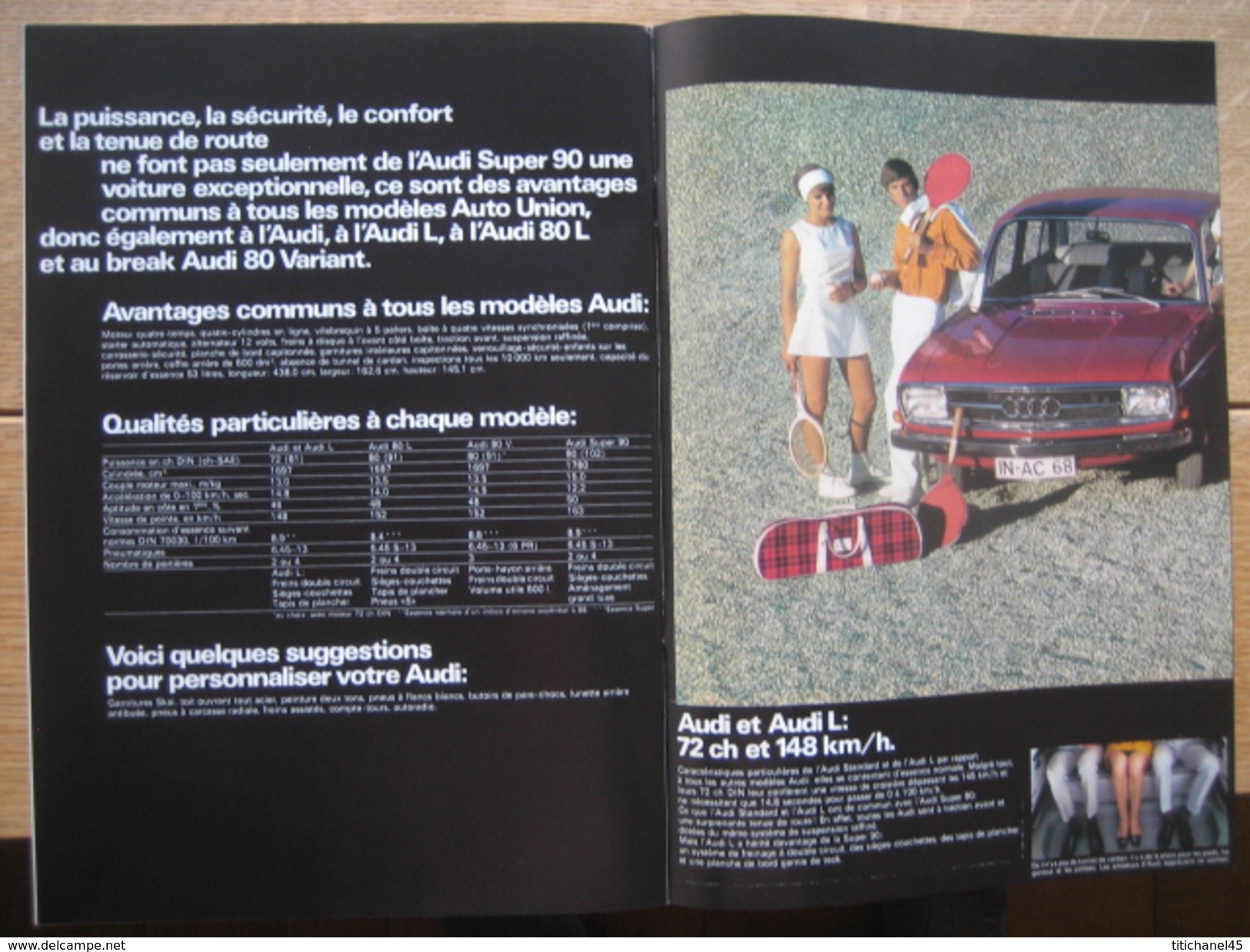 Catalogue publicitaire de 1967 automobile AUDI SUPER 90 - 16 PAGES