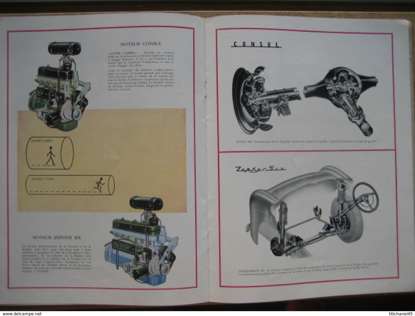 Catalogue publicitaire de 1953 automobile CONSUL ZEPHYR SIX - 16 pages