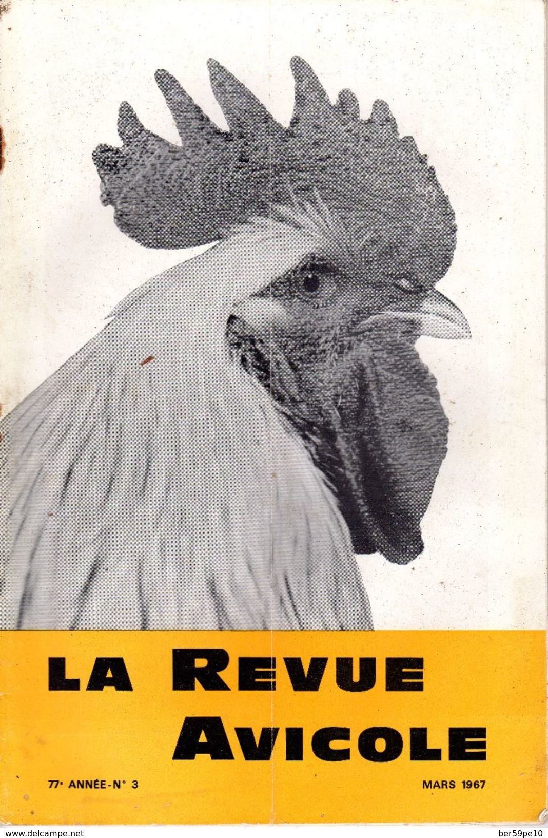 LA REVUE AVICOLE MARS 1967  No 3 - Animaux