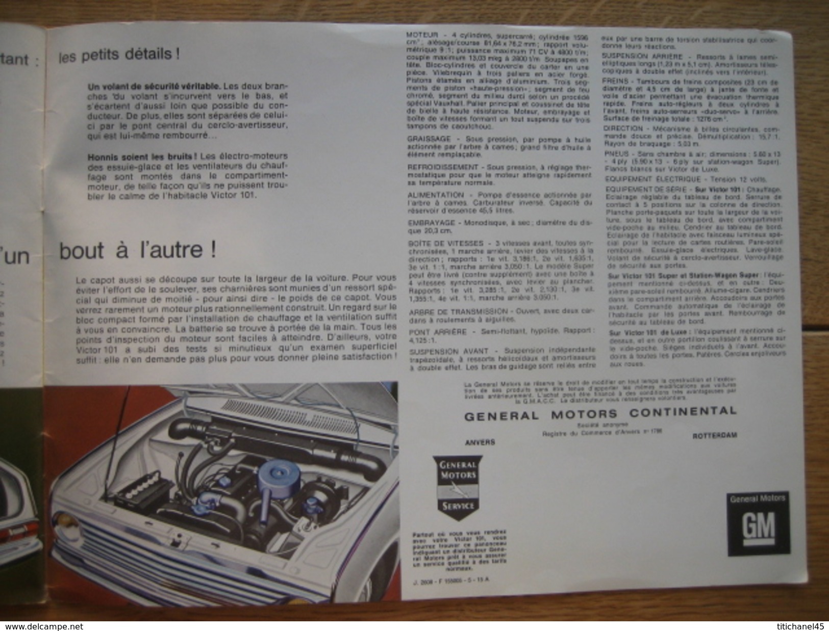 Catalogue publicitaire de 1964 automobile VAUXHALL VICTOR 101 - 20 PAGES