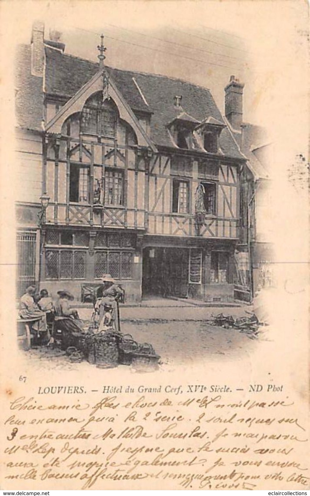 Louviers        27         Hôtel Du Grand Cerf   V3           (voir Scan) - Louviers