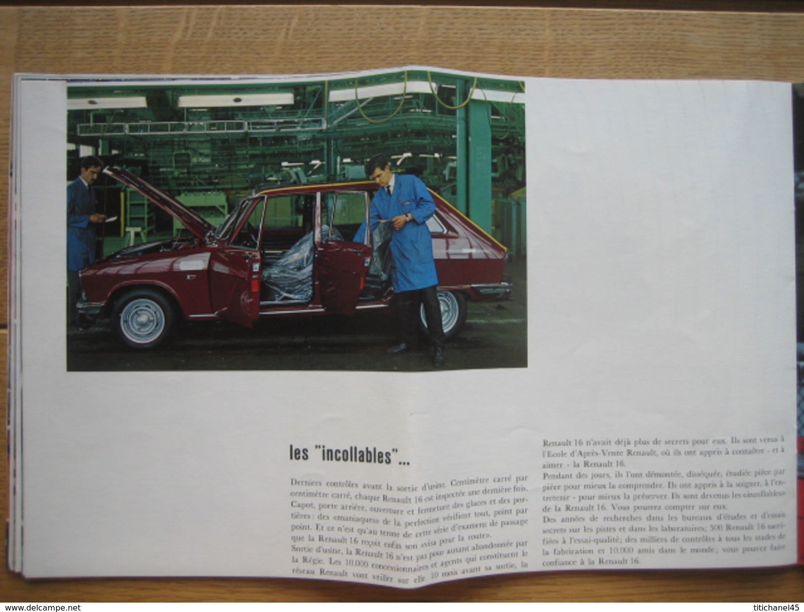 Catalogue publicitaire de 1965 automobile RENAULT 16 - 32 pages