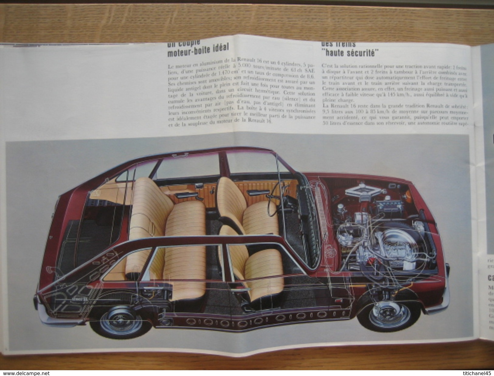 Catalogue publicitaire de 1965 automobile RENAULT 16 - 32 pages