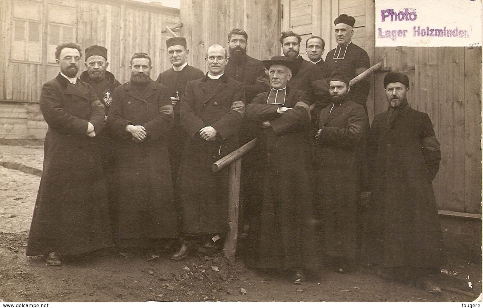 Camp D'internement Holzminden, Groupe De Prêtres, 1ère Guerre Mondiale. Lager Holzminden. - Holzminden