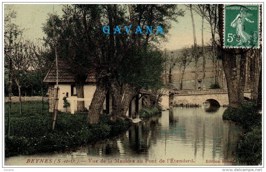 78 BEYNES - Vue De La Mauldre Au Pont De L'Etandard - Beynes
