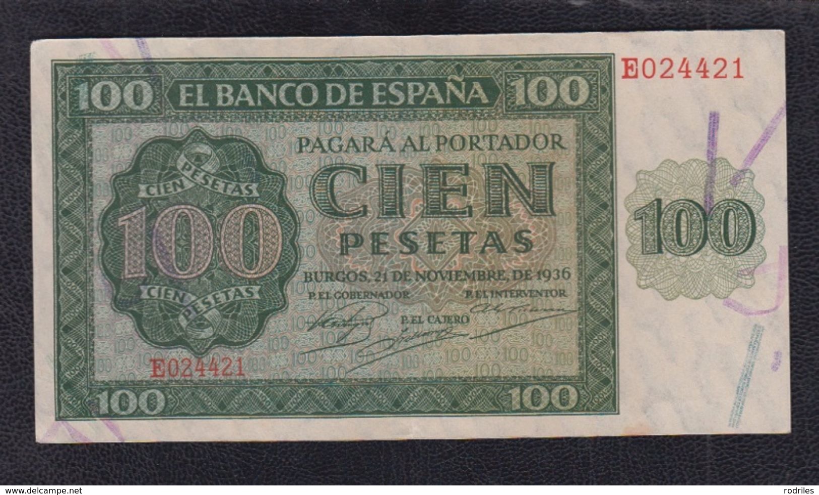 EDIFIL 421a  100 PTAS 21 DE NOVIEMBRE SERIE E CONSERVACIÓN EBC. - 100 Pesetas