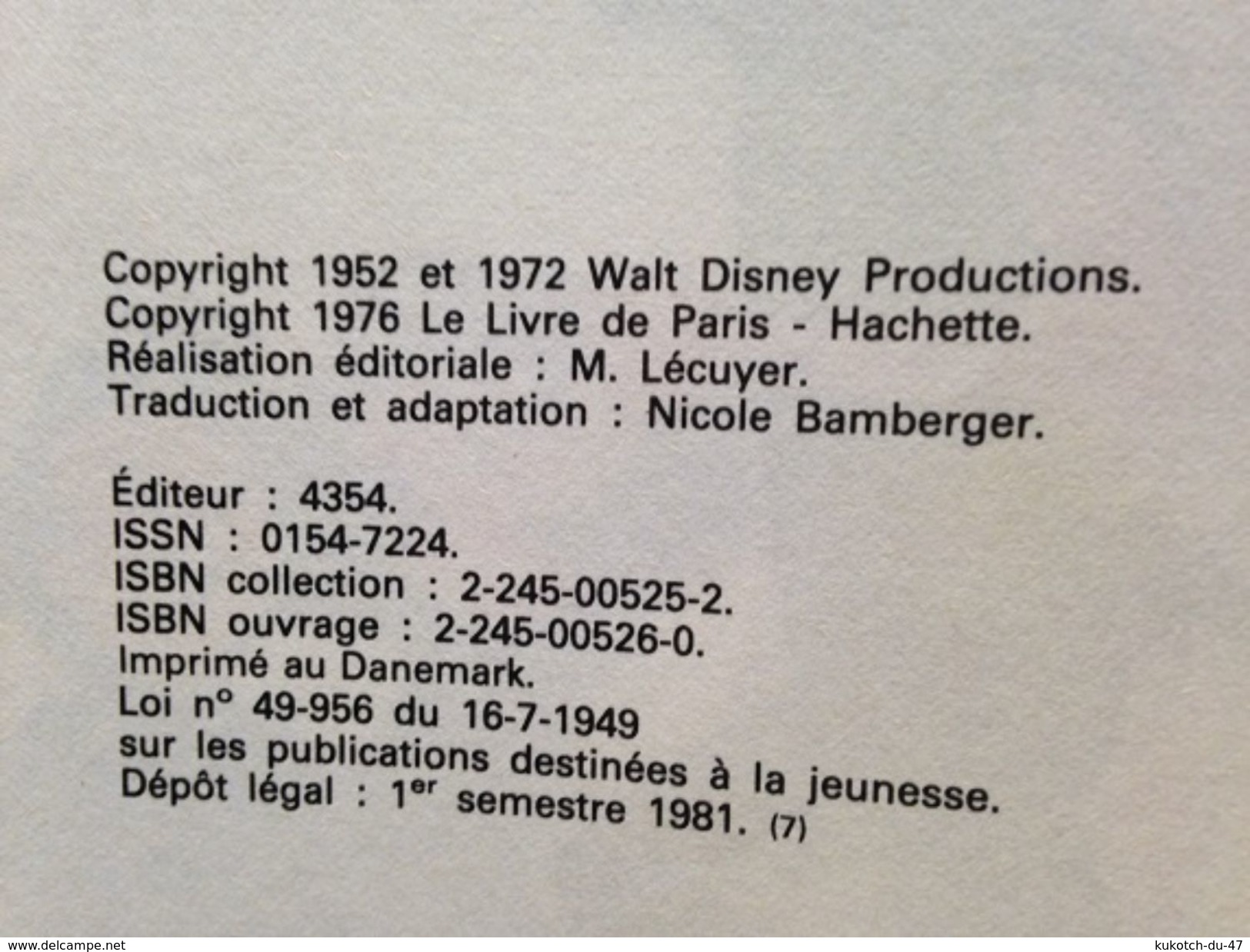 Disney - Mickey Club Du Livre - Peter Pan Et Le Capitaine Crochet (1981) - Disney