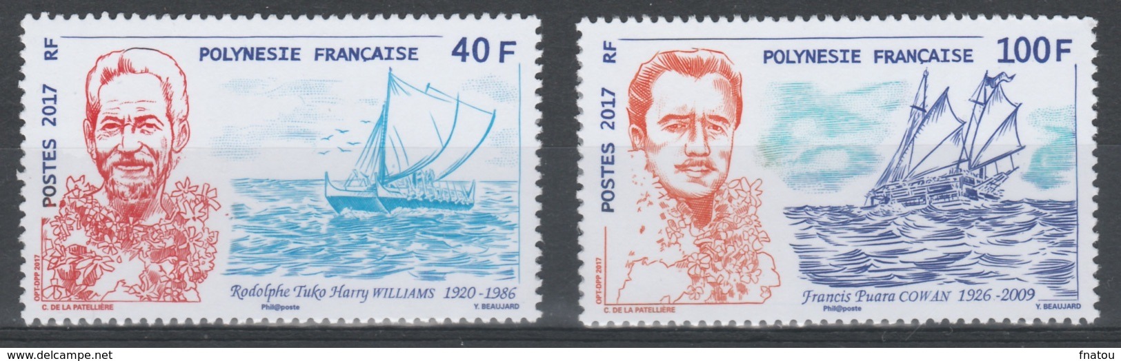 French Polynesia, Navigators, 2017, MNH VF  A Pair - Ongebruikt