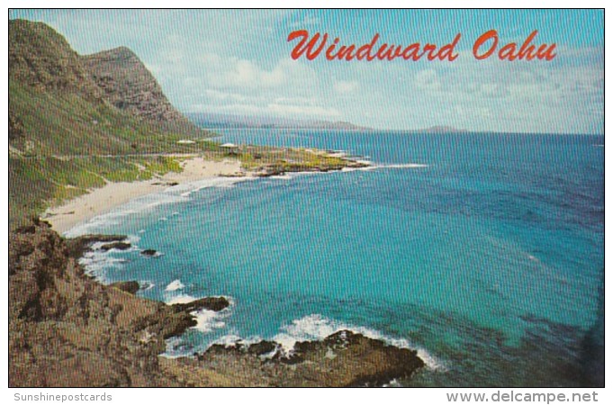 Hawaii Oahu The Wondward Side Viewed From Makapuu Point - Oahu