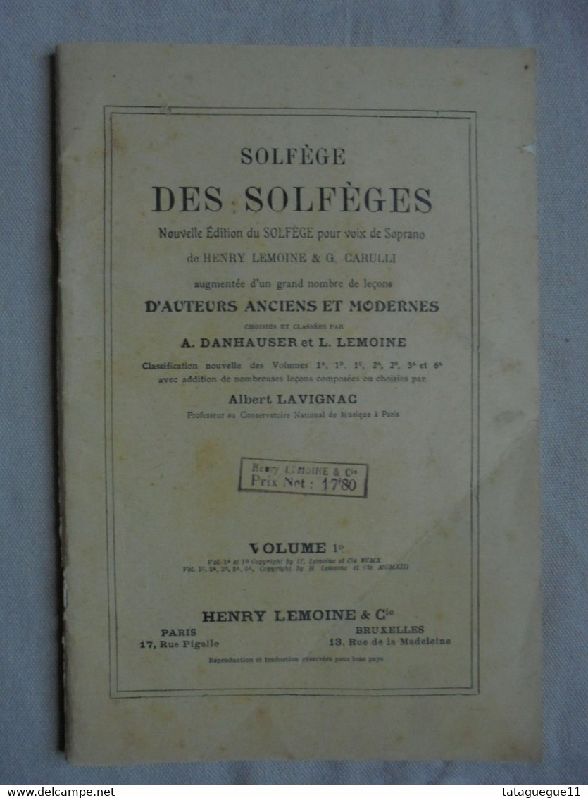 Ancien - Livret Solfège Des Solfèges Pour Voix De Soprano Années 10 - Insegnamento