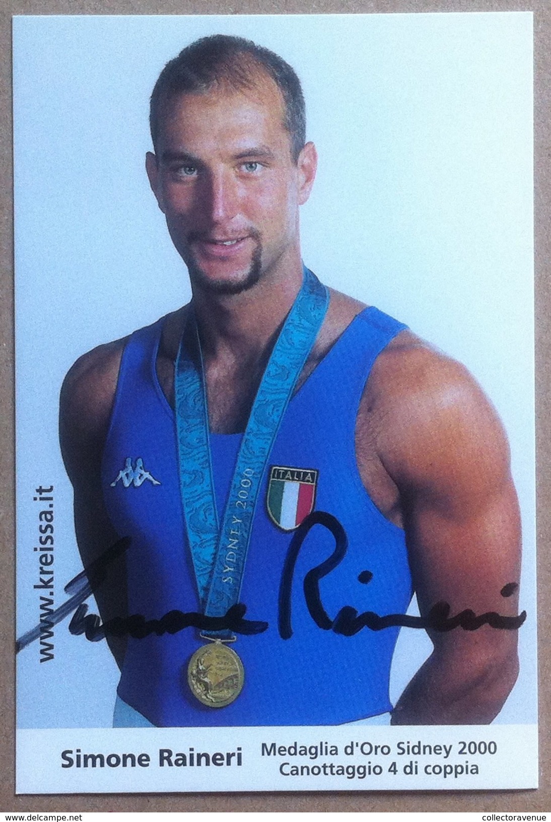 Simone Raineri - Medaglia Oro Sidney 2000 Canottaggio Di Coppia - Autografo - Altri & Non Classificati