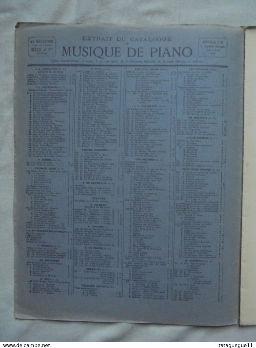 Ancien - Partition IDYLLE Pour Piano Par Ch. Neustedt Op. 22 - Instruments à Clavier