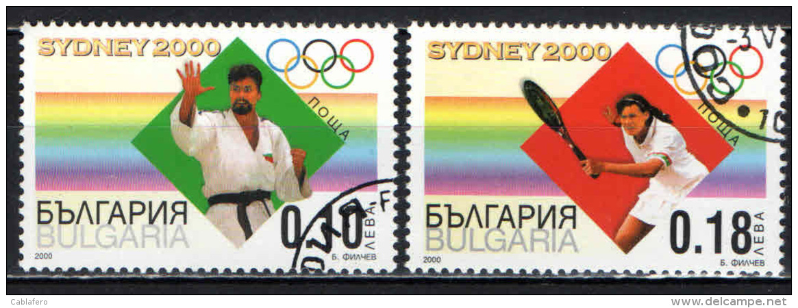 BULGARIA - 2000 - OLIMPIADI DI SYDNEY - USATI - Oblitérés
