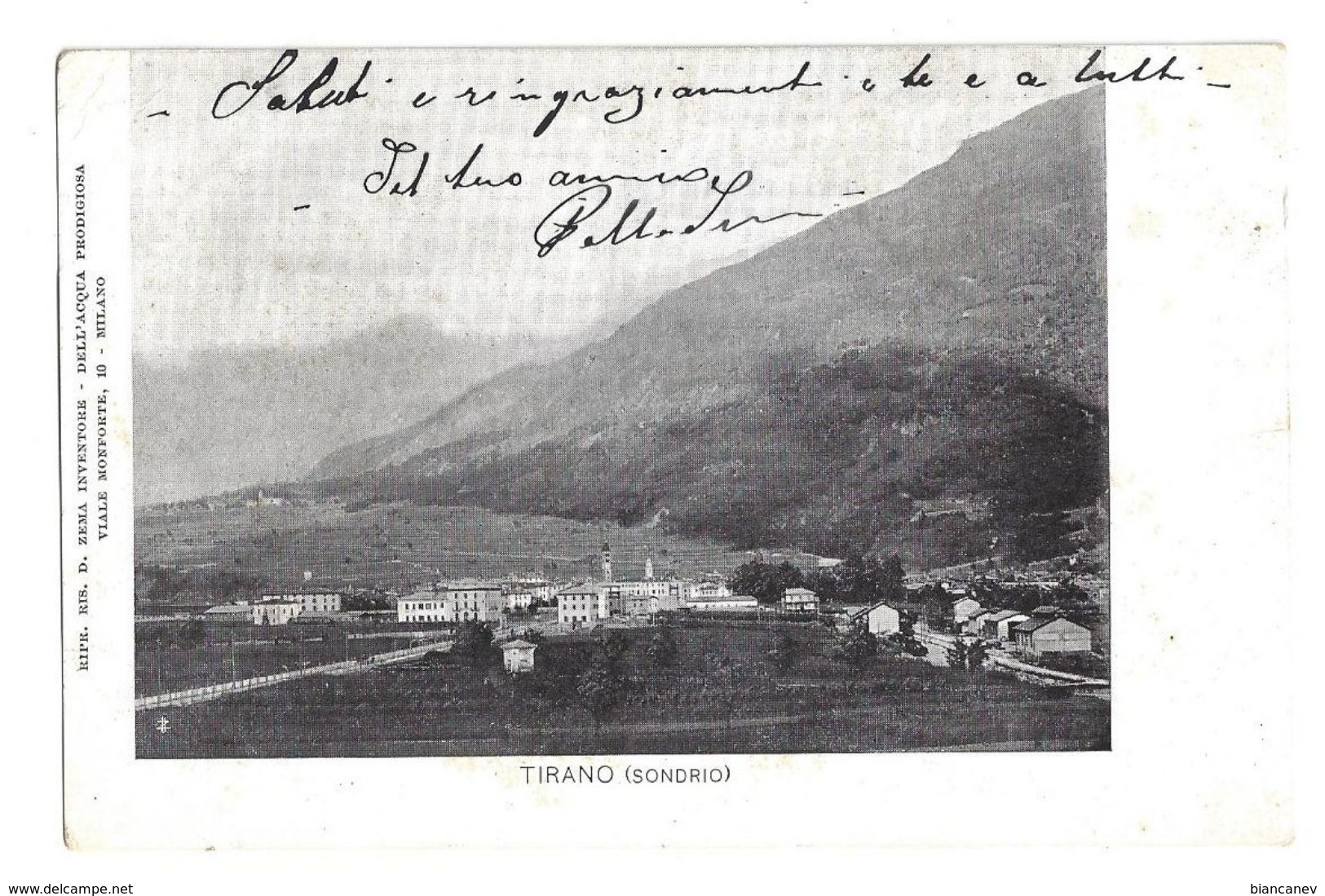 CARTOLINA DI TIRANO - SONDRIO - 1 - Sondrio