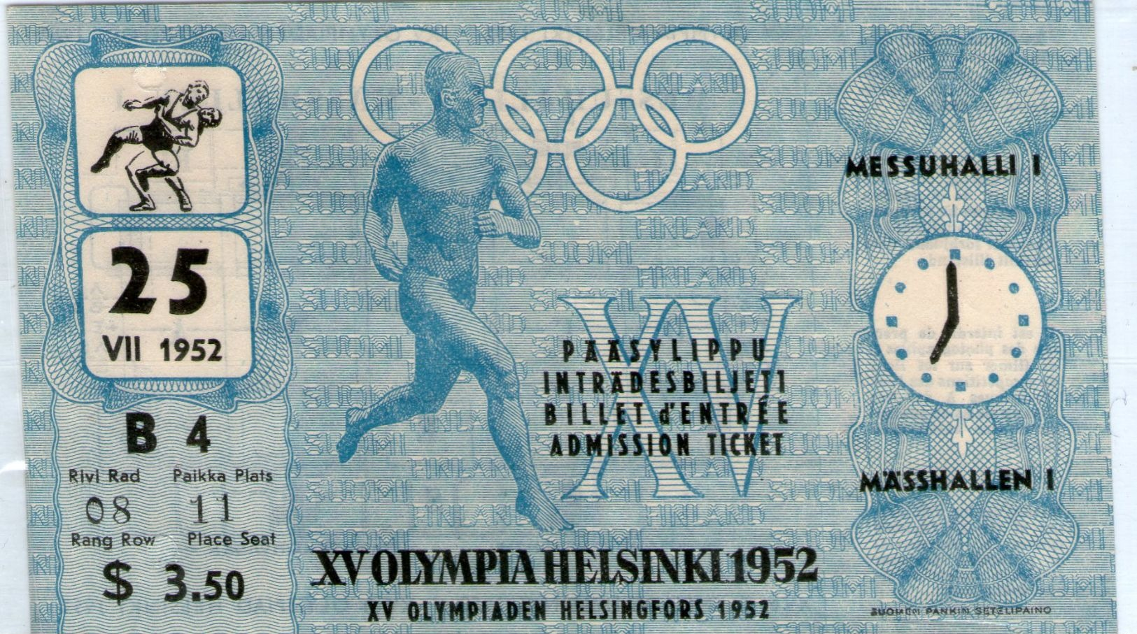 Helsinki 1952 Olympik Game For USA For Wresteling - Trading Cards