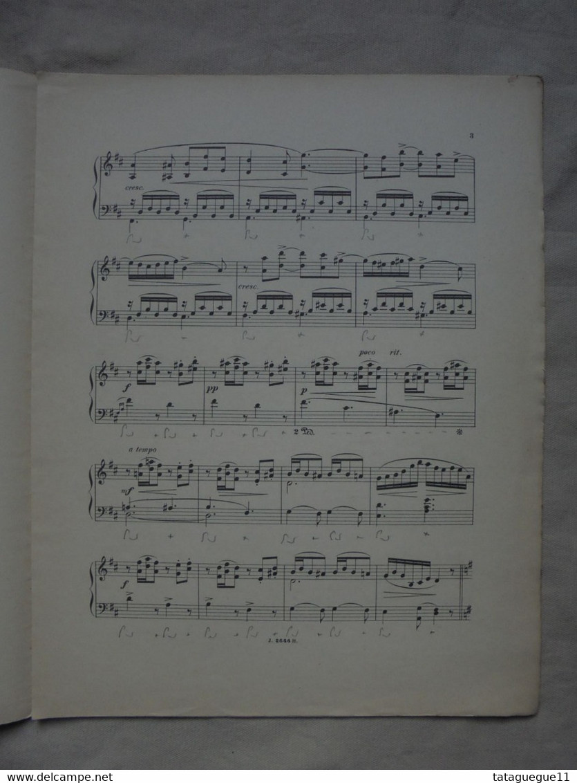 Ancien - Partition SCHERZETTO Pour Piano Par Paul Vidal - Instruments à Clavier