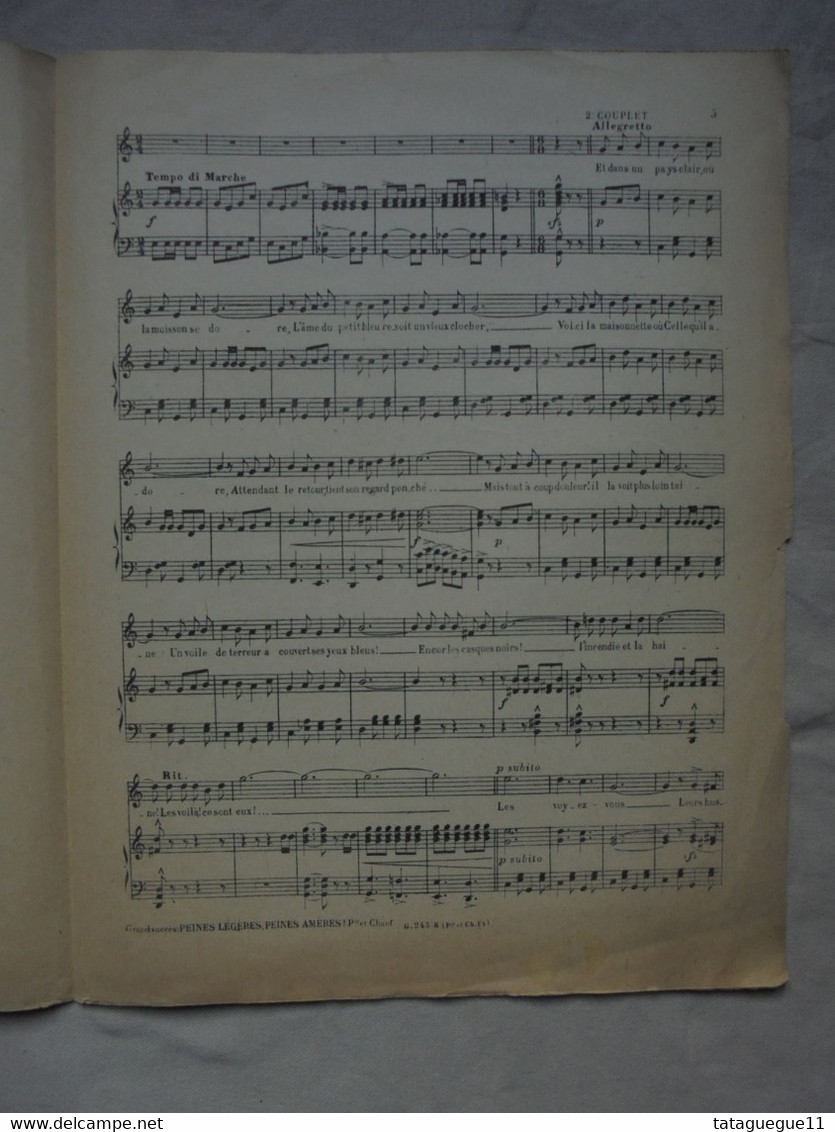 Ancien - Partition LE RÊVE PASSE Par Ch. Helmer & G. Krier 1918 - Tasteninstrumente