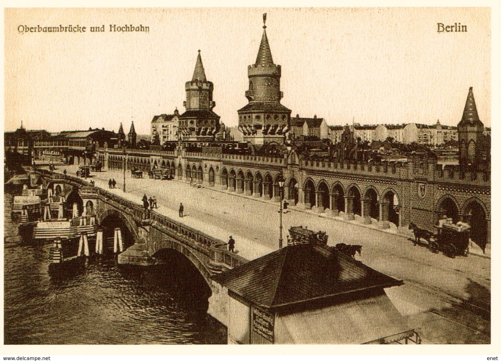 Duitsland Deutschland - Berlin - Oberbahnbrücke Und Hochbahn - Repro-Karte - Autres & Non Classés