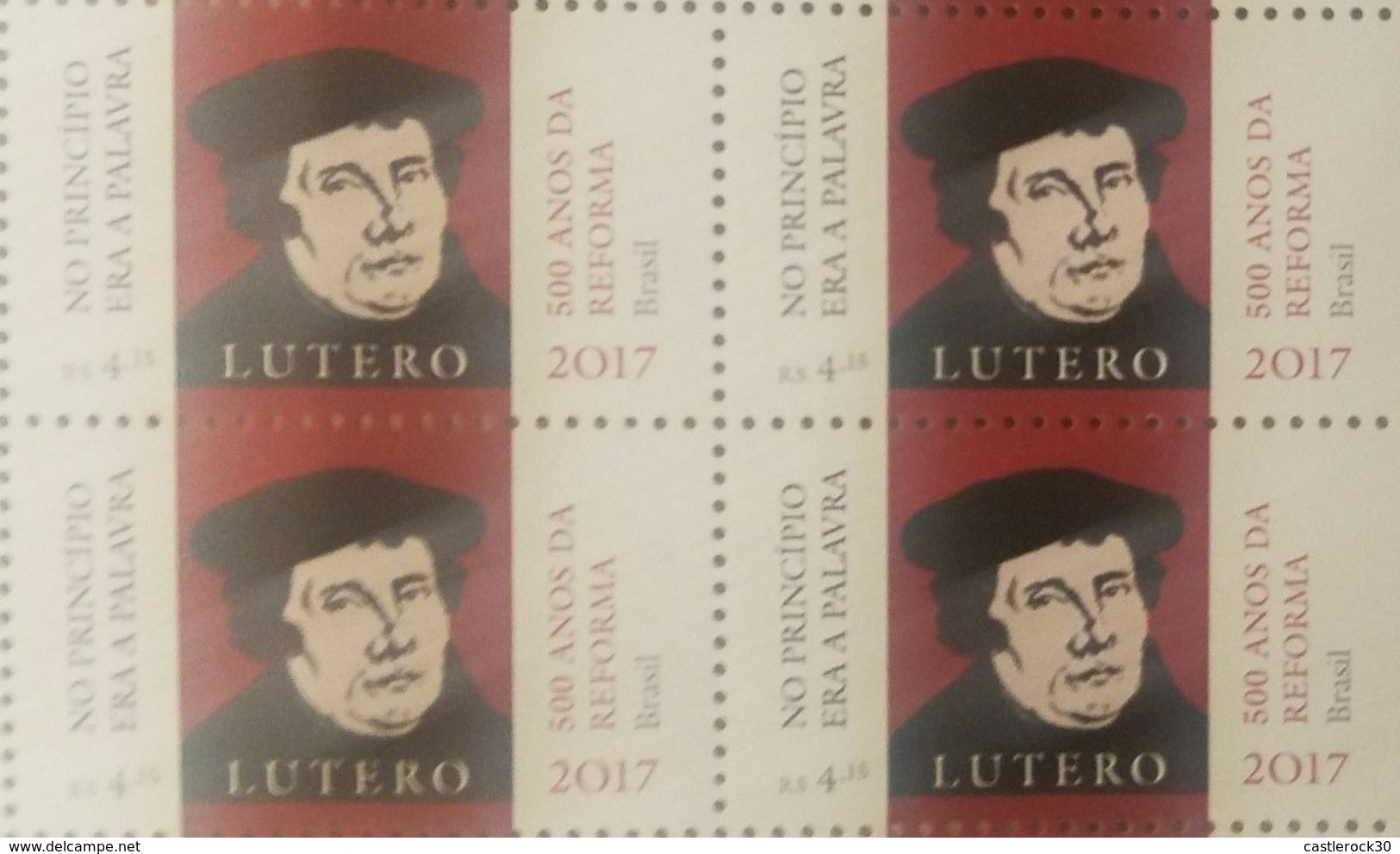 RL) 2017 BRAZIL, IN THE BEGINNING IT WAS THE WORD, MARTIN LUTHER, 500 YEARS OF REFORM, MULTIPLE STAMPS, MNH - Neufs