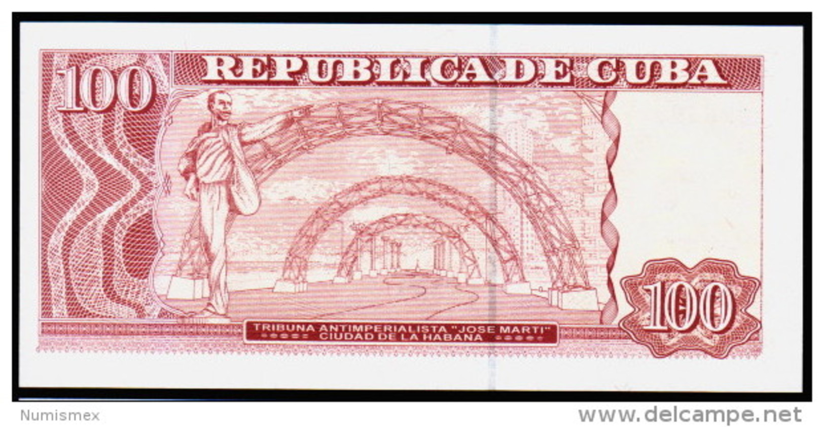 C / 100 PESOS 2001  Serie AB-06 563528 PICK 121  UNC - Cuba