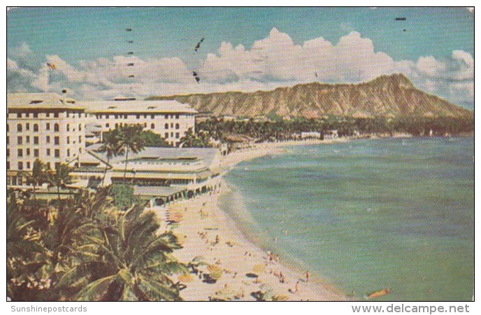 Hawaii Waikiki And Diamond Head With Moana Hotel - Oahu