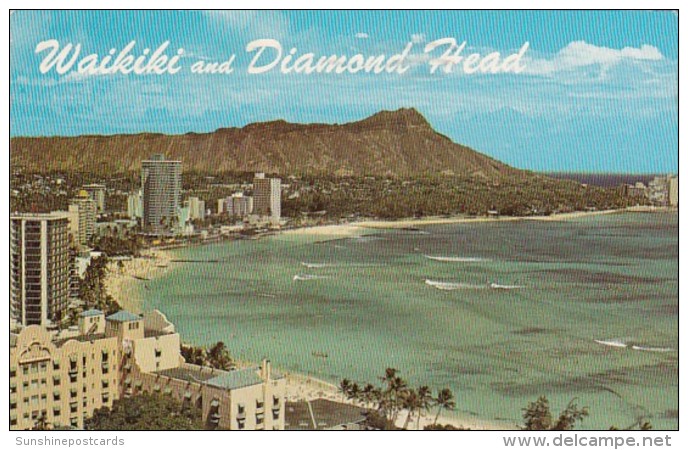 Hawaii Waikiki And Diamond Head 1977 - Oahu