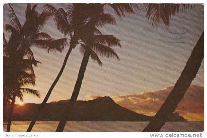 Hawaii Rising Sun Over Diamond Head 1965 - Oahu