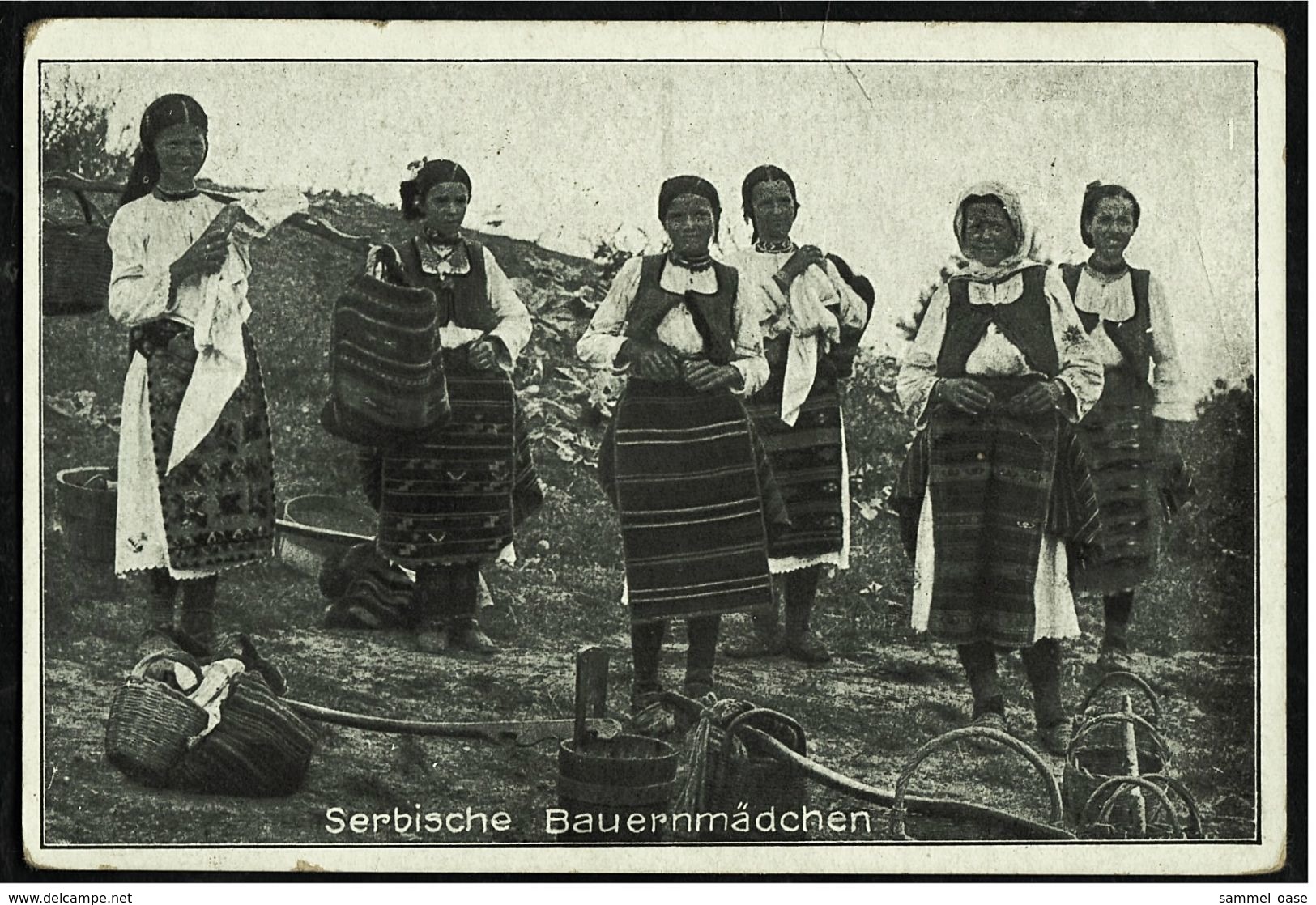 Serbische Bauernmädchen  -  Ansichtskarte Ca. 1948   (7818) - Europe