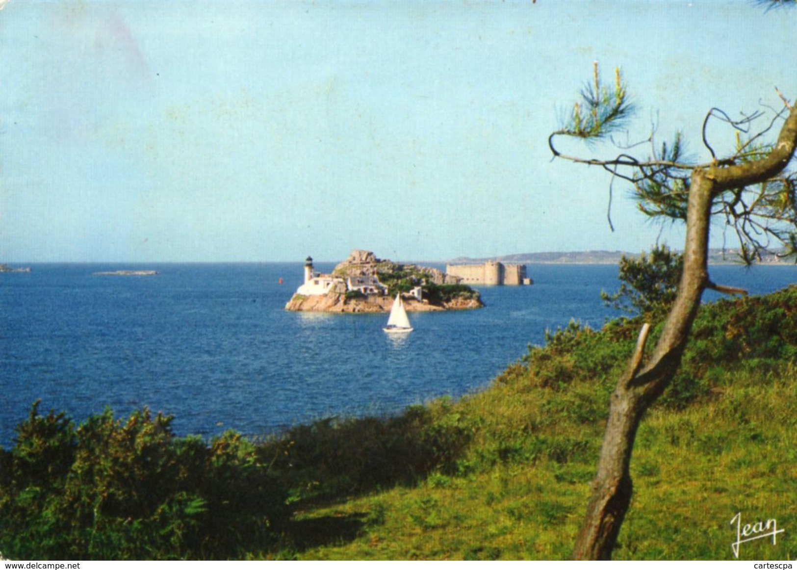 Carantec  Le Chateau Du Taureau Et L'ile Louet 1970 CPM Ou CPSM - Carantec