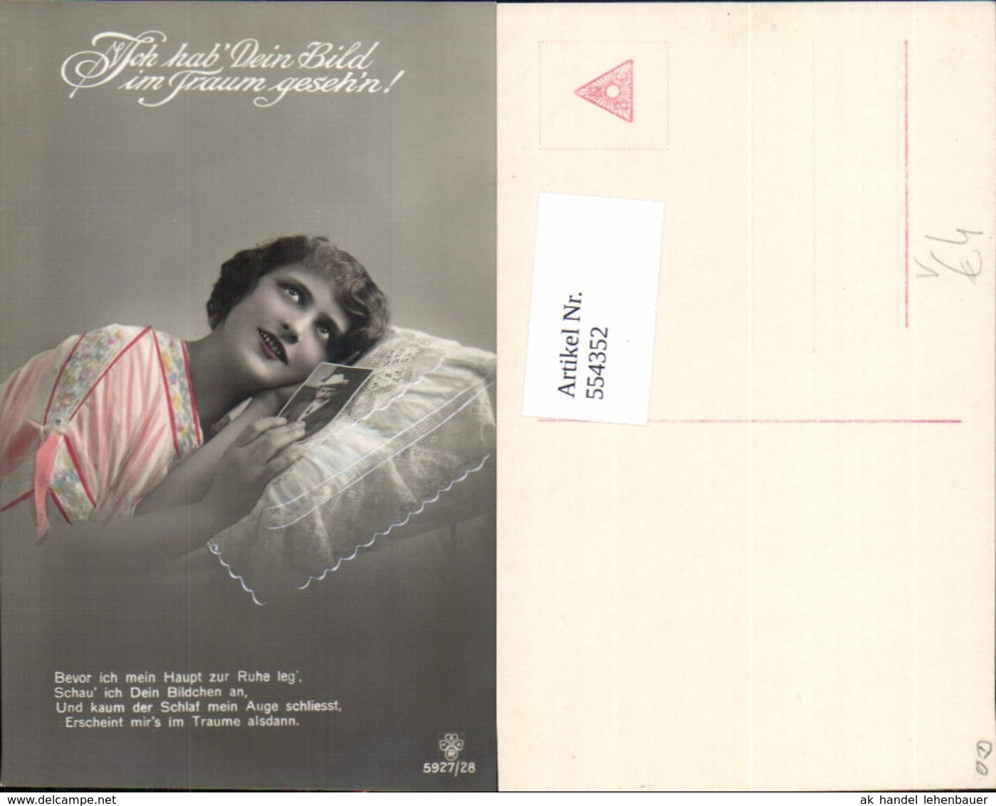 554352,tolle Foto-AK Frau Mode Portrait Liebe Bild Pub RPH SBW 5927-28 - Mode