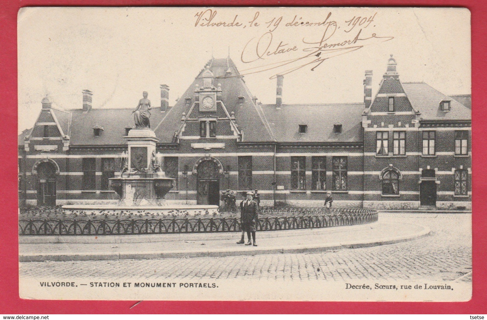 Vilvoorde / Vilvorde - Station Et Monument Portaels -1904 ( Verso Zien ) - Vilvoorde