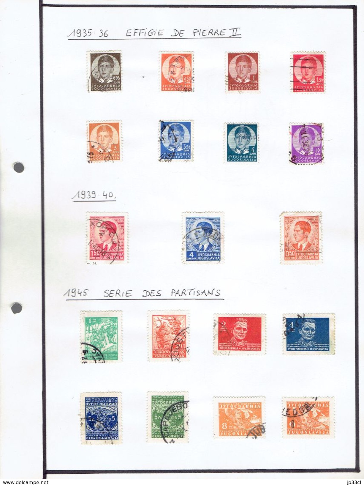 Small Collection Of 108 Stamps (o) From Yougoslavia (from 1919 To 1966) 7 Scans + More Than 60 Doubles Or Unclassified - Collections, Lots & Séries