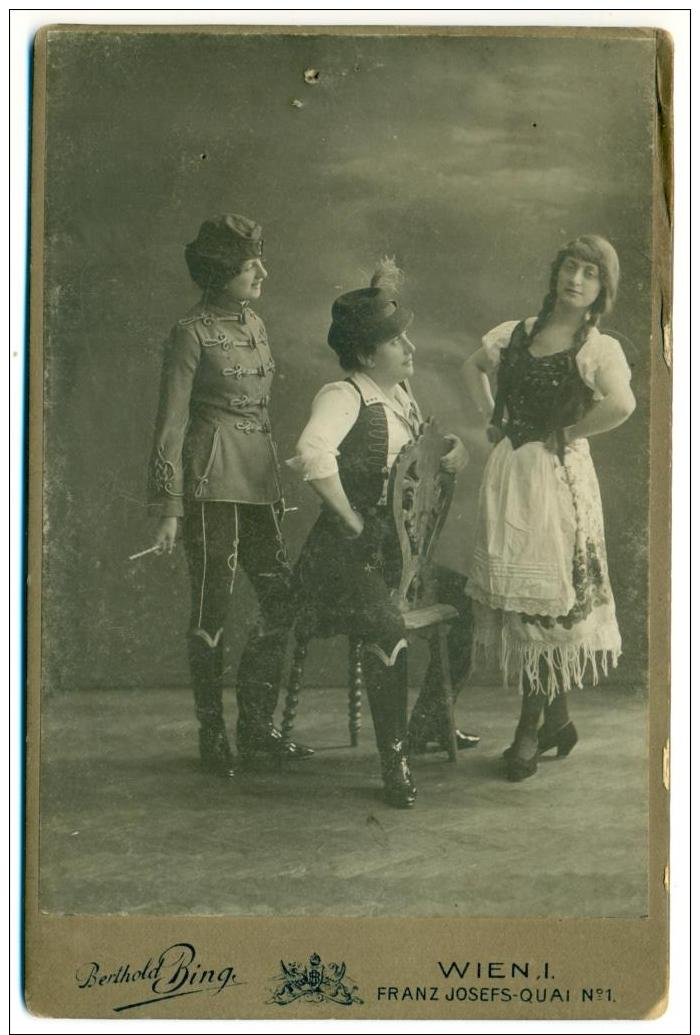 Cabaret Danse Théâtre Musique. Belthold Bing Wien. Déguisement. - Old (before 1900)