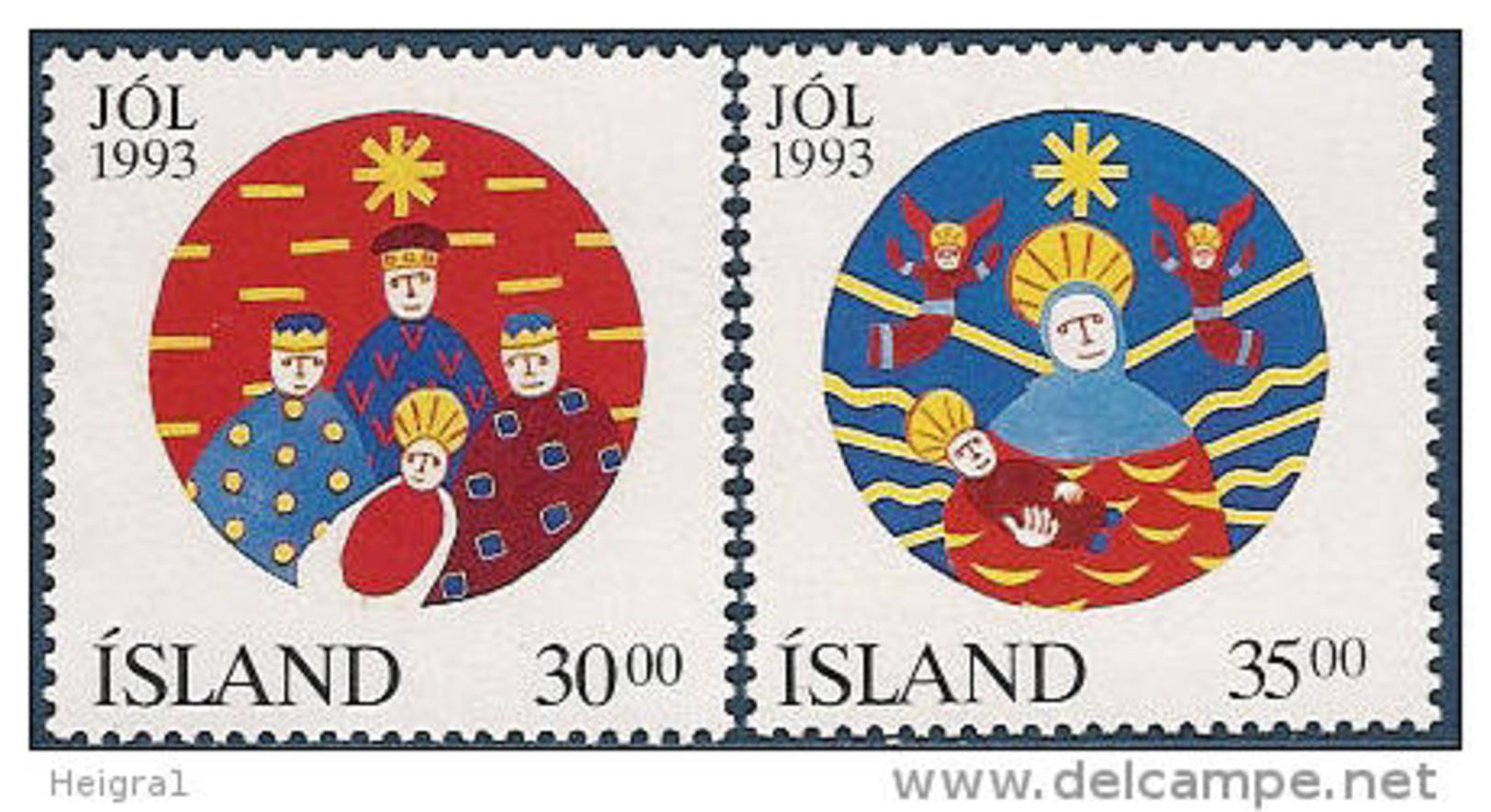 Iceland 1993 MNH/**/postfris/postfrisch Michelnr. 795-796 - Unused Stamps