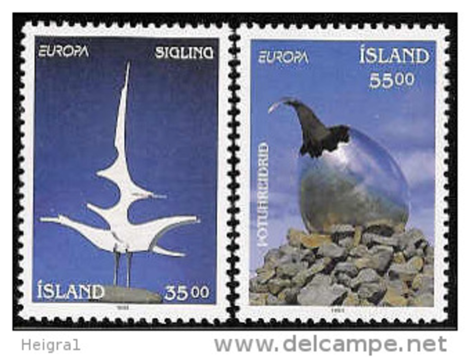 Iceland 1993 MNH/**/postfris/postfrisch Michelnr. 786-787 Europa Cept - Unused Stamps